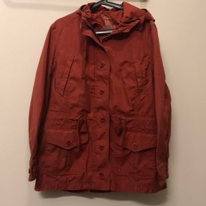 LL Bean utility jacket, XL burnt orange